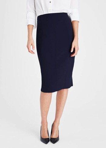 Phase Eight Isabella City Skirts Navy Australia | YS4672153